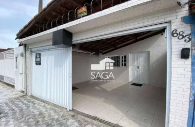 Casa Terrea com 2 dormitórios ( 1 suite)  à venda, por R$ 480.000 - Aviação - Praia Grande/SP