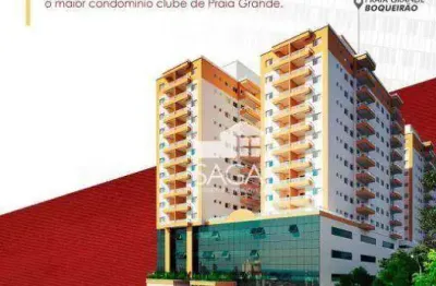 Apartamento com 2 dormitórios à venda, 60 m² por r$ 486.000,00 - boqueirão - praia grande/sp