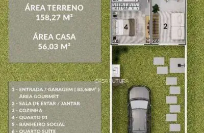 Casa com 2 dormitórios à venda, 56 m² por r$ 310.000,00 - arvoredo - pinheiral/rj