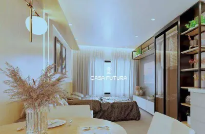 Studio com 1 dormitório à venda, 29 m² por r$ 245.000 - aterrado - volta redonda/rj