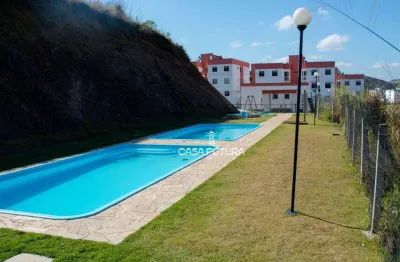 Apartamento com 2 dormitórios à venda, 44 m² por r$ 175.000,00 - água limpa - volta redonda/rj