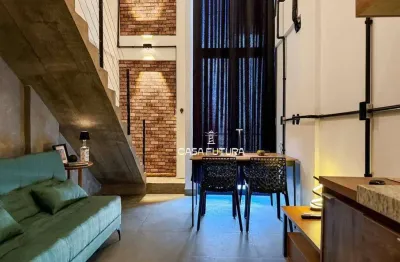 Flat mobiliado com mezanino e pé-direito duplo – bairro jardim normândia, volta redonda/rj