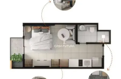 Studio à venda, 25 m² por r$ 290.000,00 - centro - barra mansa/rj