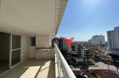 Apartamento com 02 suítes, 02 vagas   à venda, 87 m² por r$ 570.000 - aviação - praia grande/sp