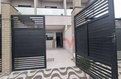 Sobrado à venda, 97 m² por r$ 375.000,00 - maracanã - praia grande/sp