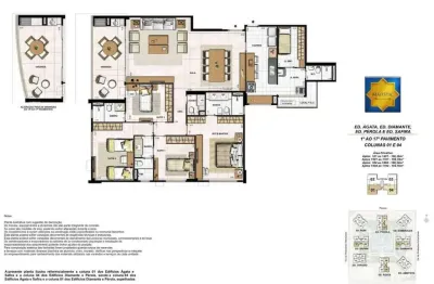 Apartamento 4 quartos com 3 suítes - 167 m² - majestic - cidade jardim barra da tijuca