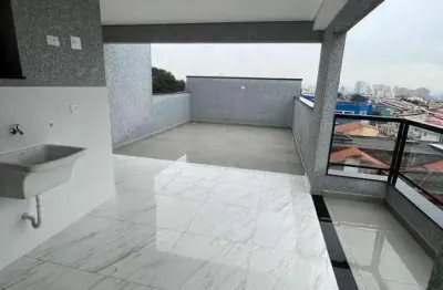 Cobertura à venda, 88 m² por r$ 425.000,00 - cidade são jorge - santo andré/sp