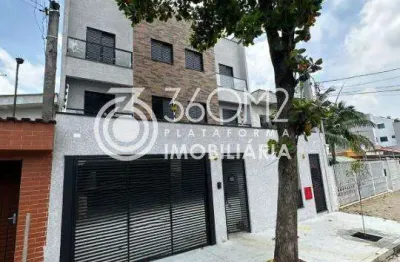 Cobertura para venda em santo andré, vila curuçá, 2 dormitórios, 1 suíte, 3 banheiros, 2 vagas