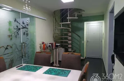 Cobertura duplex para venda em santo andré, casa branca, 3 dormitórios, 1 suíte, 2 banheiros, 2 vagas