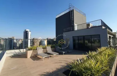 Studio com 1 dormitório para alugar, 50 m² por r$ 5.329,00/mês - cambuí - campinas/sp