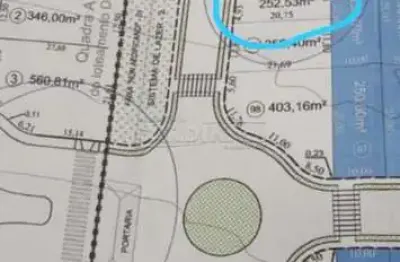 Terreno em condomínio fechado à venda na Avenida Francisco Falvo, 876, Residencial Samambaia, São Carlos