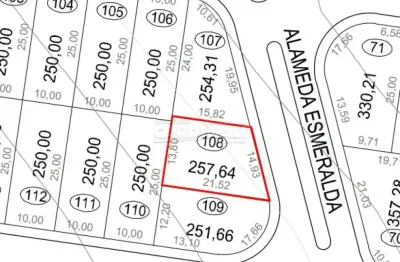 Terreno à venda na Rua Jean Piaget, 333, Condomínio Aquarela, São Carlos