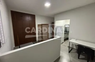 Apartamento studio com 1 dormitório e 28 m², novo e mobiliado em barão geraldo próx. à unicamp