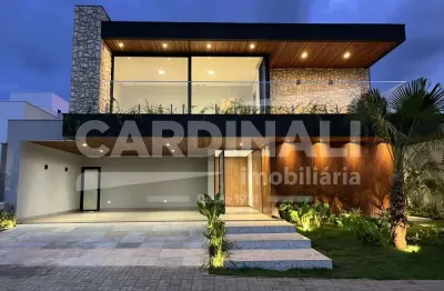 Sobrado de alto padrão, no condomínio cedros do campo, em araraquara/sp.