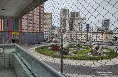 Apartamento no centro do boqueirão, 2 dormitórios, sacada, confira na imobiliária em praia grande.