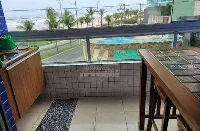 Apartamento frente ao mar, 2 dormitórios, terraço gourmet, só na imobiliária em praia grande.