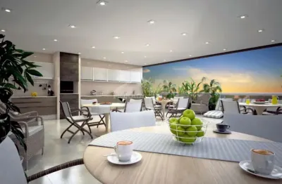 Lançamento super preço na vila guilhermina, 2 dormitórios, lazer em praia grande.