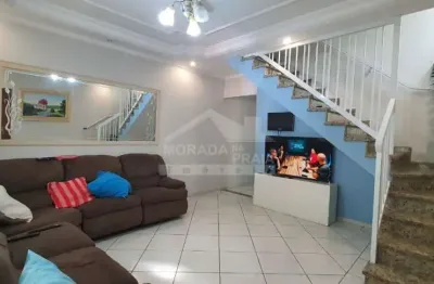 Casa geminada na ocian de 3 dormitórios com 350 m², confira em praia grande.