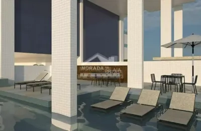 Apartamento 2 dormitórios, prédio frente mar na mirim, só na imobiliária em praia grande