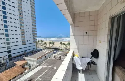Prédio frente ao mar. apartamento 02  dormitório com sacada ampla, morada na praia.com.br
