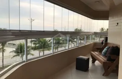 Apartamento frente ao mar, 2 suítes, terraço gourmet, confira na imobiliária em praia grande.