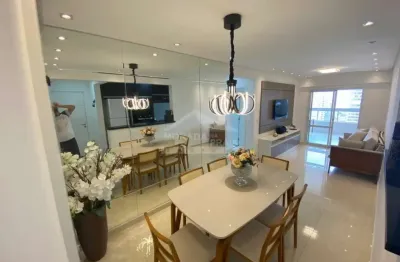 Apartamento alto padrão na aviação, 2 dormitórios, varanda gourmet, confira em praia grande.