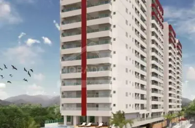 Apartamento em prédio frente ao mar no caiçara, 2 dormitórios, 1 suíte, vista mar em praia grande.