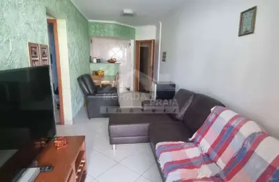 Apartamento de 2 dormitorios sacada gormet, vista p/ mar, aviação, praia grande, sp.