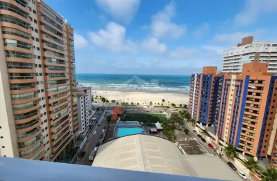 Apartamento na aviação com linda vista ao mar, 3 dormitórios, lazer, confira na praia grande.