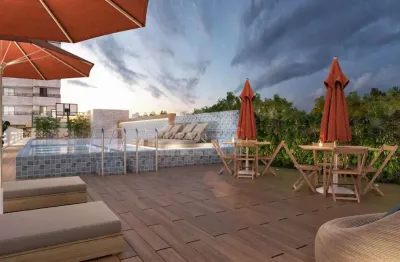 Super lançamento frente ao mar no florida, 2 suítes, lazer, confira na praia grande.