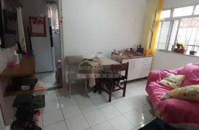 Apartamento semi mobiliado no canto do forte, 2 dormitórios, 1 vaga, confira em praia grande.