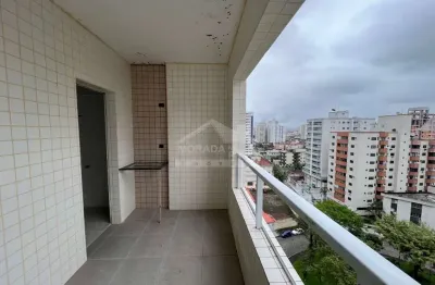 1 dorm com ampla vista mar, ampla sacada gourmet, andar alto na aviaçâo!