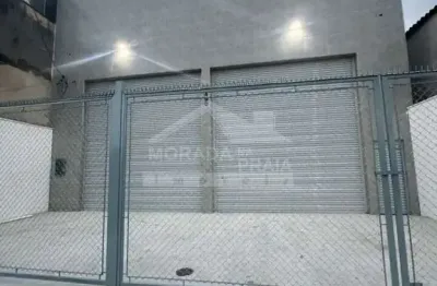 Galpão no jardim gloria, 360 m², mezanino, 4 vagas, confira na imobiliária em praia grande.