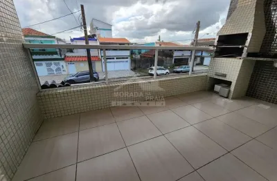 Casa sobreposta alta no tude bastos, 3 dormitórios, terraço gourmet, confira em praia grande.