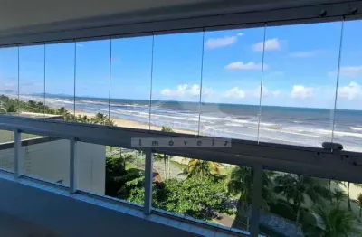 Apartamento frente mar de 3 dormitórios sendo 2 suítes sacada gourmet 2 vagas de garagem
