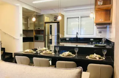 Residencial em condomínio fechado,  2 dormitórios com 2 suítes na guilhermina ( praia grande ).