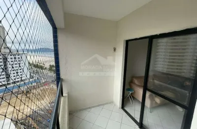 Apartamento vista mar no campo da aviação, 2 dormitórios, confira na imobiliária em praia grande.