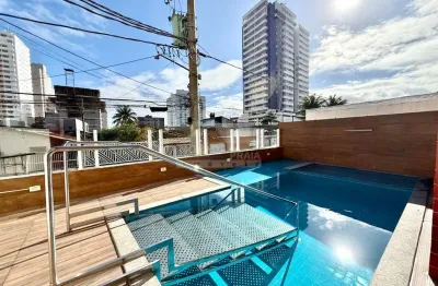 Apartamento de 2 dormitórios na aviação, vaga, lazer, confira em praia grande.