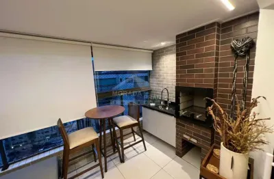 Apartamento vista mar alto padrão mobiliado e decorado no forte, 2 suítes, confira em praia grande.