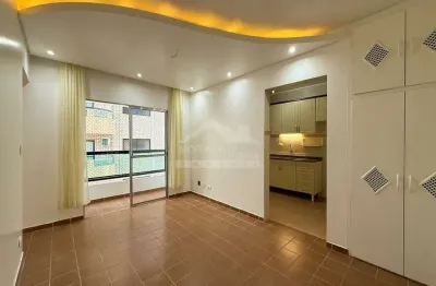 Apartamento tupi, 1 suíte, sacada, vaga, piscina, confira na praia grande.