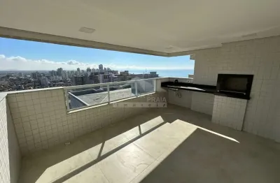 Apartamento frente mar no caiçara 88m² com 2 suítes e vista mar