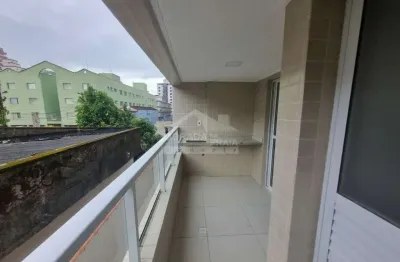 Apartamento - guilhermina - 2 dormitórios - varanda gourmet - em sua imobiliária na praia grande.