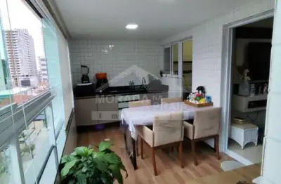 Apartamento no canto do forte 3 dormitórios,  2 suítes, mobiliado, varanda gourmet, lazer completo.