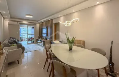 Apartamento mobiliado na aviação 3 dormitórios, 2 vagas, lazer, só na imobiliária em praia grande.