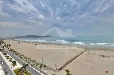 Apartamento de frente ao mar na aviação, 3 suítes, terraço gourmet, lazer, confira em praia grande.