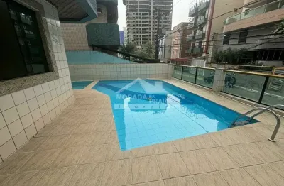 Vista mar semi mobiliado com 2 dormitórios (1suíte) lazer, só na imobiliária em praia grande.