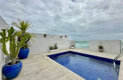 Cobertura duplex, alto padrão, frente mar, 3 dormitórios, só na imobiliária em praia grande.