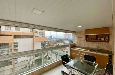 Apartamento no  canto do forte, 3 dormitórios, 2 suíte, mobiliado, com  área de lazer.
