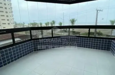Apartamento mobiliado e frente mar, 2 d0ormitórios, sacada, só na imobiliária em praia grande
