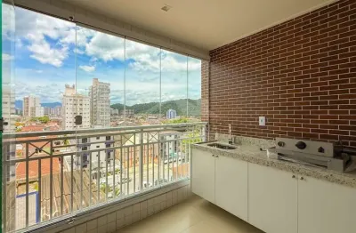 Apartamento de alto padrão no canto do forte, 2 suítes, 2 vagas, lazer, confira em praia grande.